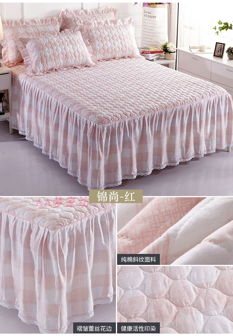 Váy ngủ trải giường đơn mảnh Simmons bảo vệ 1.51.8 chăn bông đệm giường ba mảnh 2018 mới giường váy