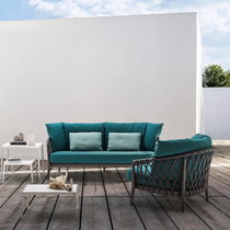 Outdoor rattan chair Rattan Chair Single Sofa Combined Balcony Living Room Patio Vines TEA TABLE OUTDOOR FURNITURE