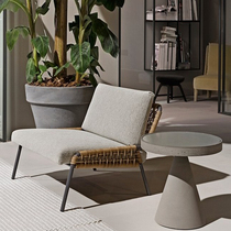 Nordic Outdoor Leisure Patio Vine Choreography Hotel Table And Chairs A Table One Chair Combined Rattan Chair Folk 3 sets Tennchairs