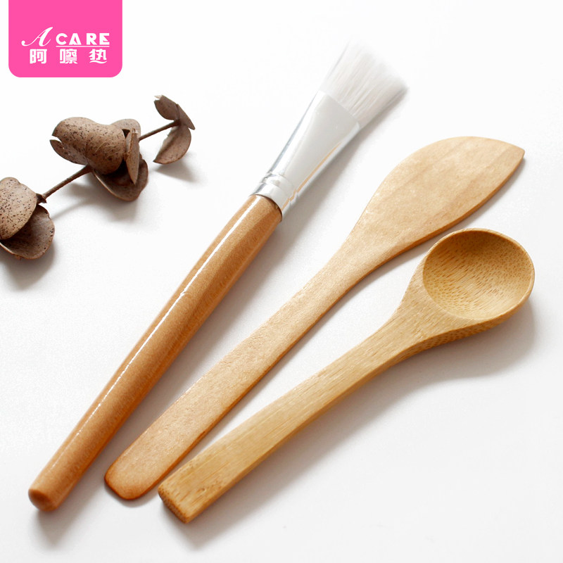 4 pieces of beauty tool set silicone mask brush mask bowl dose diy spa four pieces of face soft hair