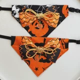 Слюнявчик с бантиком, регулируемый шарф, xэллоуин