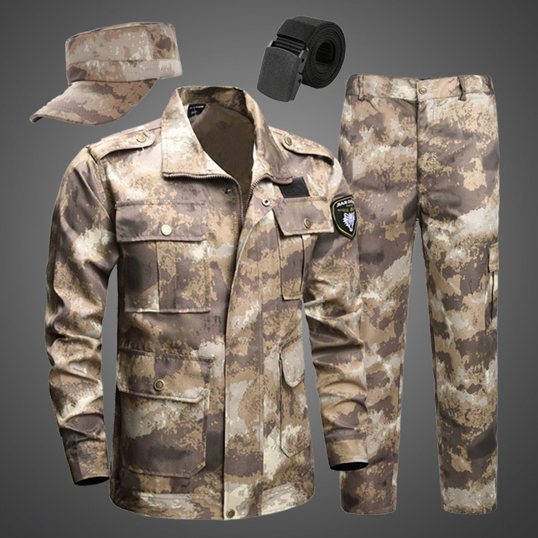 Spring paragraph Zhengzong Ruins Camouflan Suits for Men's Outdoor Training Raubao Working Men's Wearable and Dirty Steam Repair Site