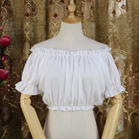 Шифоновый, белый, короткий рукав