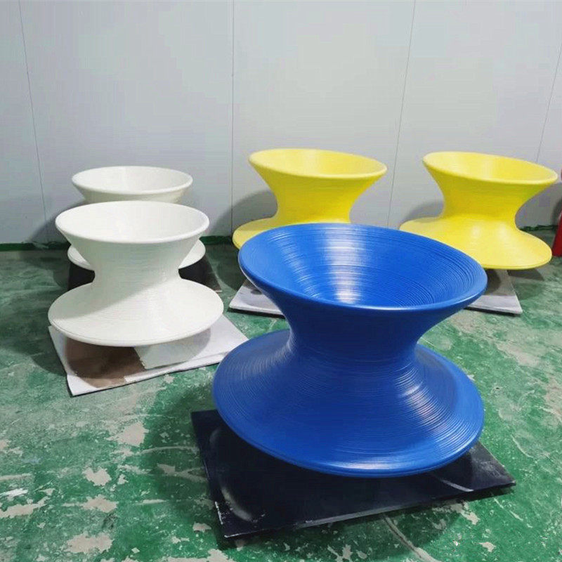 Explosive FRP gyro chair 360 degree rotating outdoor fun brush thread tumbler mall leisure seat