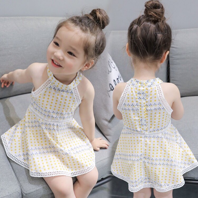 Girl's summer dress 2021 new hanging band dress for women's baby princess nepotism dress girl Skirt Tide