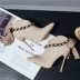 2019 mùa đông mới mũi nhọn cao gót gợi cảm nông miệng đen da lộn mỏng cộng với nhung căng ủng trẻ em - Giày ống giày nữ cổ cao Giày ống