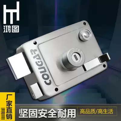 Andli external door lock old-fashioned anti-theft lock 304 stainless steel indoor and outdoor wooden door iron door Super B-class blade key