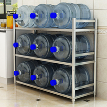  Kitchen stainless steel shelf Three-layer microwave oven storage storage rack Multi-layer floor-to-ceiling oven fence pot rack