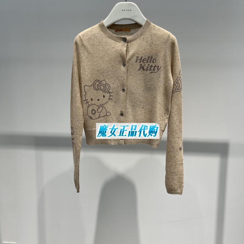 Rk32801112 Original 1399 Genuine Product from the Store 2026 Summer Model Hellokitty Sweater Cardigan