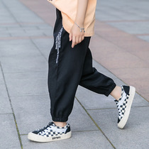 Girl Pants 2022 Summer Dress New Foreign Air Sports Pants CUHK Children Slim Fit Anti-mosquito Pants Children Korean Version Casual Pants