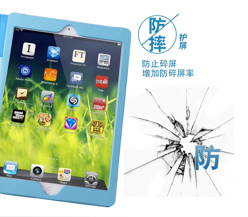 Vỏ bảo vệ Apple ipadair2 a1474 chiếc bánh tình yêu 5 bao da máy tính bảng md788ch / áo khoác vỏ lpad1 1475/1476/1566/1567 vỏ MD785 / 786/787/789 - Phụ kiện máy tính bảng