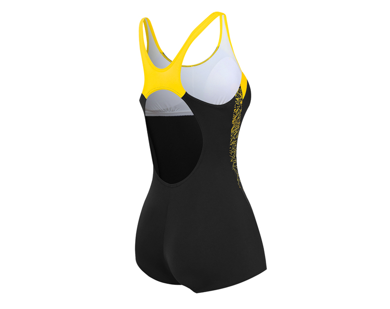 Áo tắm Speedo Đồ bơi nữ thể thao chuyên nghiệp Đồ bơi một mảnh Áo tắm nữ cỡ lớn bảo thủ 	đồ bơi nữ liền thân có tay	