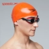 Mũ bơi Speedo / Speedo Huấn luyện thi đấu đua xe chuyên nghiệp Mũ bơi nam và nữ có mũ bảo hiểm màu trắng Mũ bơi