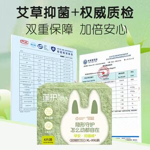 【蕉护】艾草植萃芯片日安裤4片