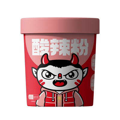 【拍6桶更划算】食族人酸辣粉桶装酥脆花生红薯粉方便夜宵冲泡