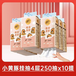 清风卡皮巴拉悬挂式抽纸挂抽1000张x10提