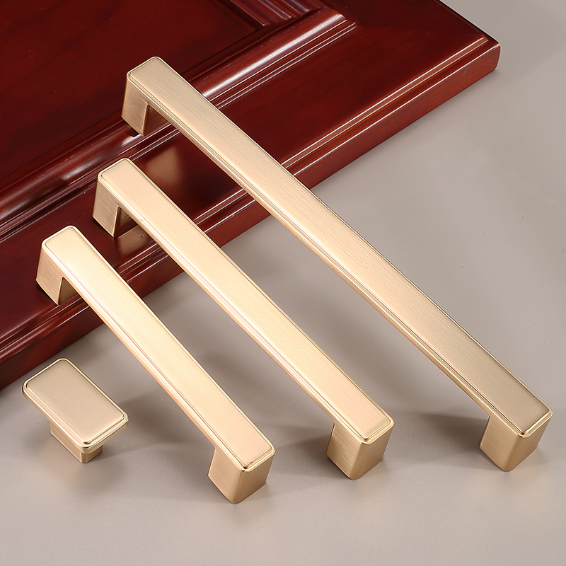 Golden Shell Handle New Chinese Wardrobe Cabinet Door Antiquity Modern Simple High-grade Renaissance Drawer Cabinet Light Luxury Handle