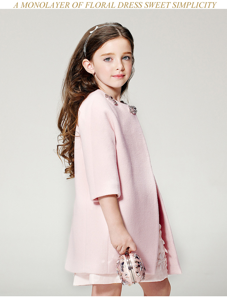 Manteau pour fille EYAS en mélange - Ref 2162340 Image 19