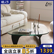 Lress living retro tea table solid wood tempered glass Noguchi TEA TRIANGLE NOGUCHI TABLE