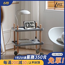 Nordic ins side several movable tea table shelve room sofa net red small side a few home small cart corner a few