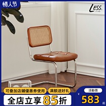 ins net red chair vintage dining chair home casual chair iron art chair backrest vintage medieval rattan chic chair