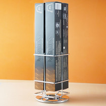 Nespresto Capsule Box Containing Shelf Containing 4 groups of Nespico paper boxes stainless coffee swivel silver small frame