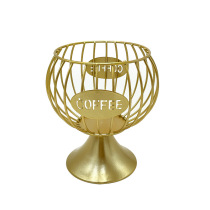 Coffee Capsule Containing Basket Santa Womens Cup Creative Large Capacity Golden Stainless Fruit Candy Store Baking Varnish Large basket