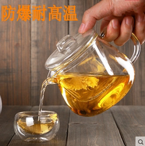 Daily special thickened heat-resistant high temperature glass teapot Brewing tea pot Filter tea set Water tea pot glass set