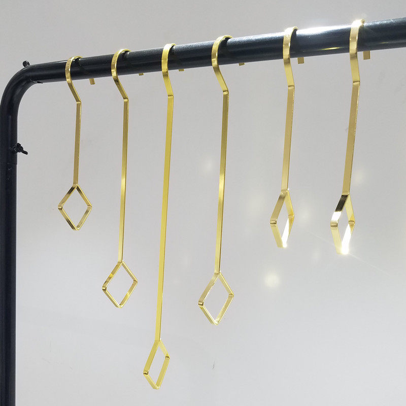 Clothing store hook gold S hook hook diamond S-type sling ring girls' loading store show shelf hook new S hook