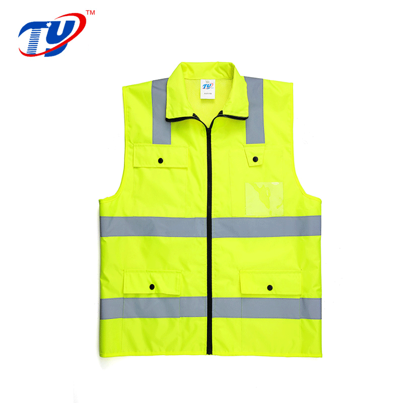 Reflective Vest Construction Work Reflective Safety Waistcoat New managers Fluorescent Clothes Horse Clips Indigable