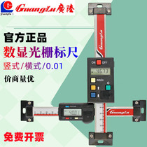 Guilin Guanglu horizontal number display card règle upright type electronic number display grating jauge 0-100-200mm0 01