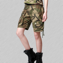 Allied outdoor military fans womens shorts simple womens shorts womens casual pants spring and summer vacation pants loose straight tube