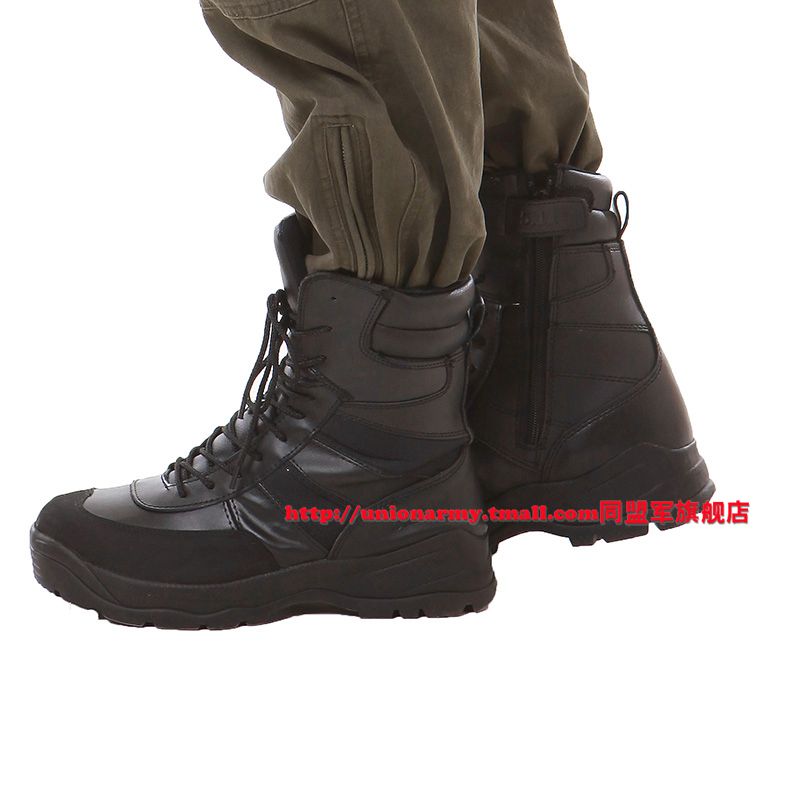 Boots militaires pour homme UNION ARMY en cuir - Ref 1402677 Image 12