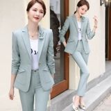 Классический костюм, осенний комплект, модный топ, элитная куртка, коллекция 2021, в корейском стиле, по фигуре