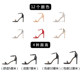 2024 new summer versatile black internet celebrity one-word buckle high-heeled sandals for women catwalk stiletto sexy temperament