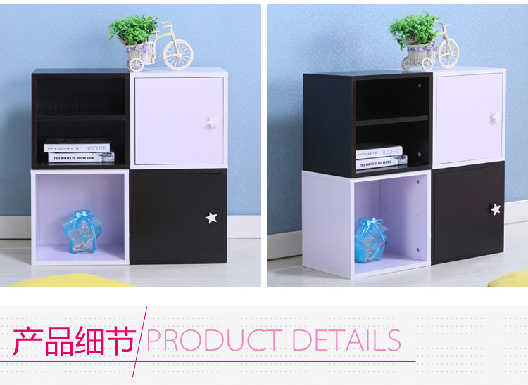 Tối giản hiện đại kết hợp miễn phí kệ tủ sách đơn giản đơn lưới lưu trữ nội các tủ sách tủ nhỏ với sinh viên cửa - Buồng tủ quần áo nhỏ