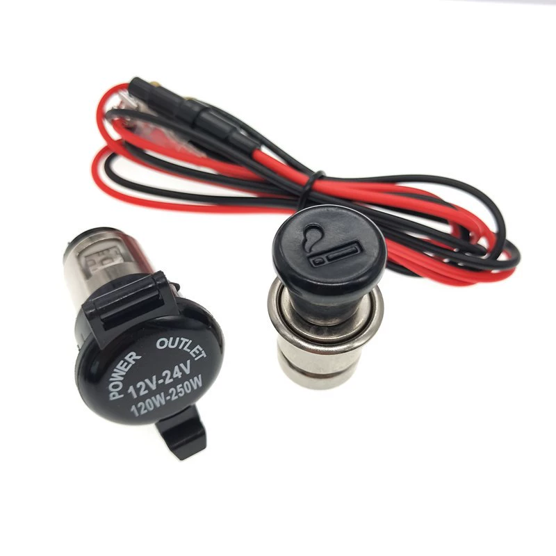 bugi oto Bộ phận lắp ráp bật lửa xe máy 12V24V General Motors, ổ cắm điện cơ sở tái trang bị có thể được đánh lửa để lấy điện dây cao áp bugi bugi bosch 