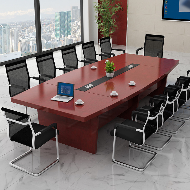 Office furniture conference table long table modern appliy rectangular staff training to negotiate table and chairs combined 40