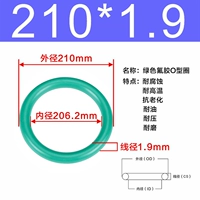 Внешний диаметр зеленого фтора 210*1,9