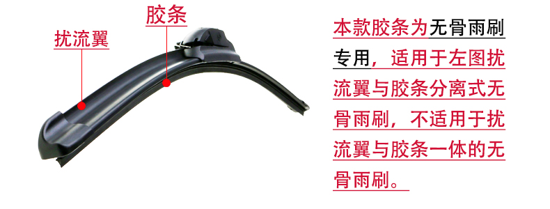 Guiwanjiang Bonless Wiper Dải Dính Dải không xương Wiper Blade Dải xe Wiper Dải luoi gat mua oto