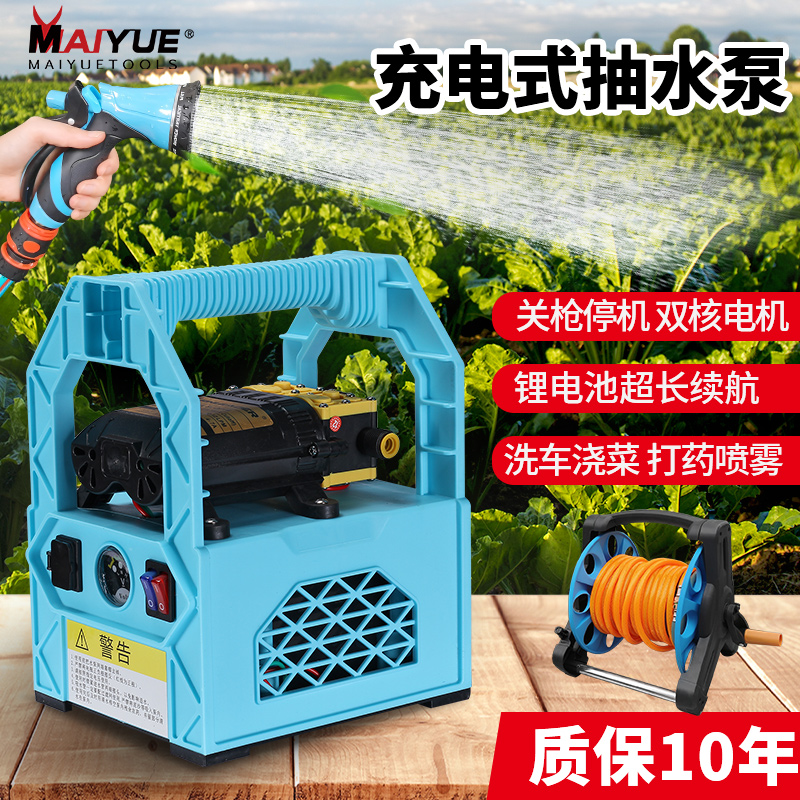 Small rechargeable pump watering artifact agricultural watering water pump irrigation vegetable household garden watering machine
