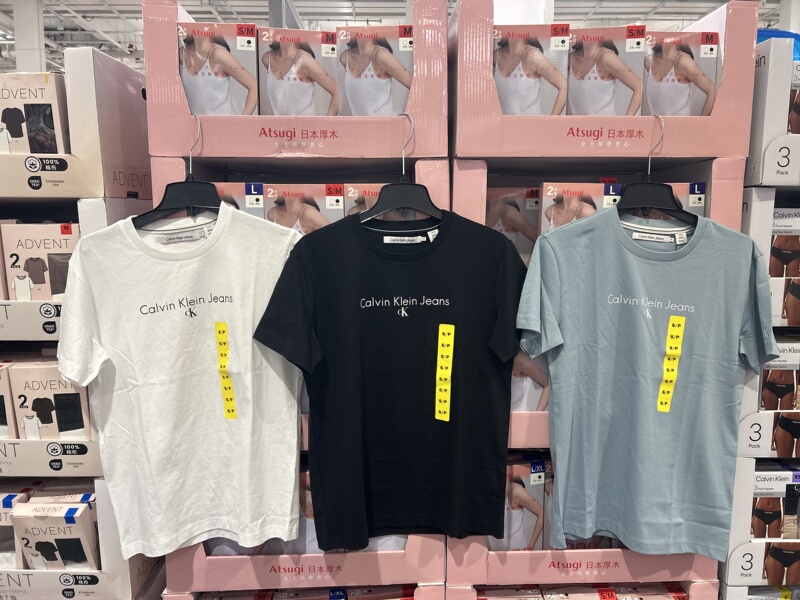 Shanghai Kaishi Ke Calvin Klein Men's Short-Sleeved Pure Cotton Round-Neck Ckt-Shirt Sports Casual Summer