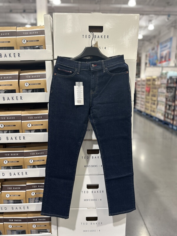 Shanghai Costco Tommy Hilfiger Men's Jeans Casual Pants Straight-Leg Pants Dark Blue Cotton