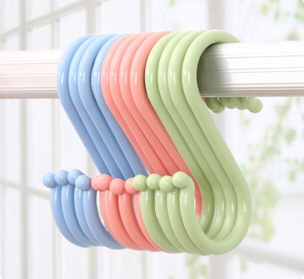 Tetra Lebao creative multi-purpose S-shaped hook plastic hanger clothes hook S-shaped clothes hook
