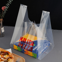 Pizza delivery bag 7 inch 9 inch 10 inch 12 inch pizza food plastic bag handbag custom logo