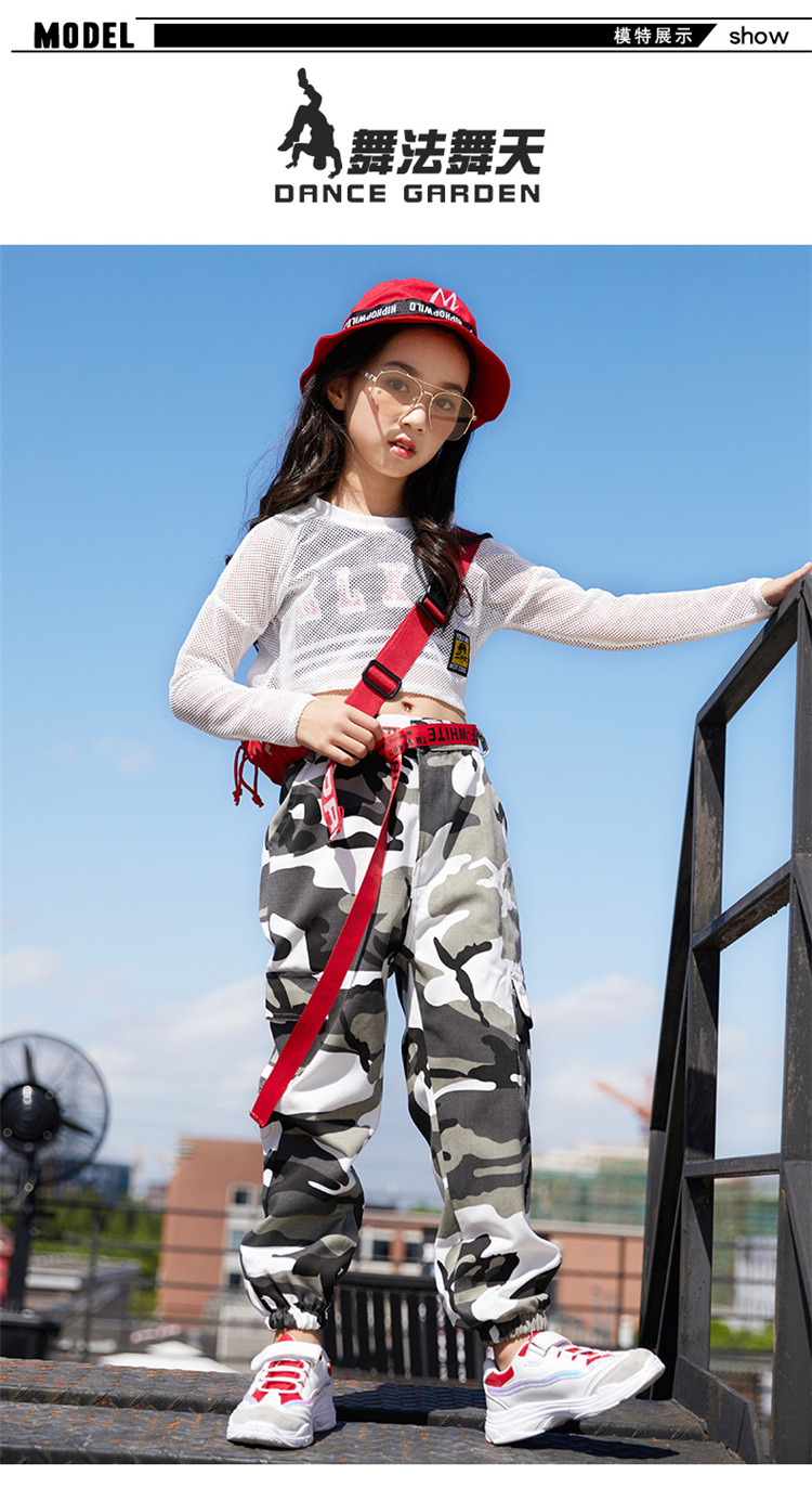 Trang phục khiêu vũ jazz trẻ em mới dành cho nữ nhảy hip hop trên đường phố cửa hàng trang phục hóa trang trẻ em