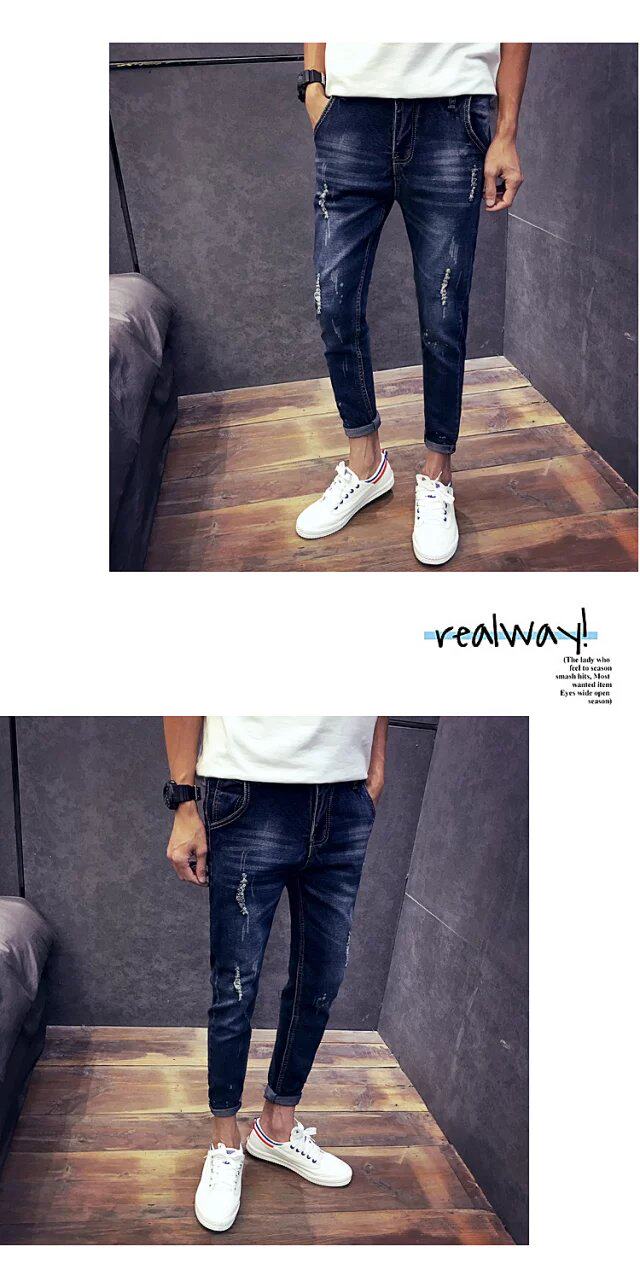 Jeans en coton pour automne - Ref 1461822 Image 33