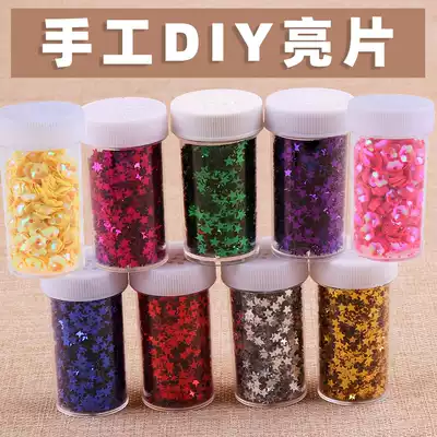 16g Glitter glue Glitter glue Flower sheet glue Dress jewelry DIY accessories material Color sequins DIY accessories