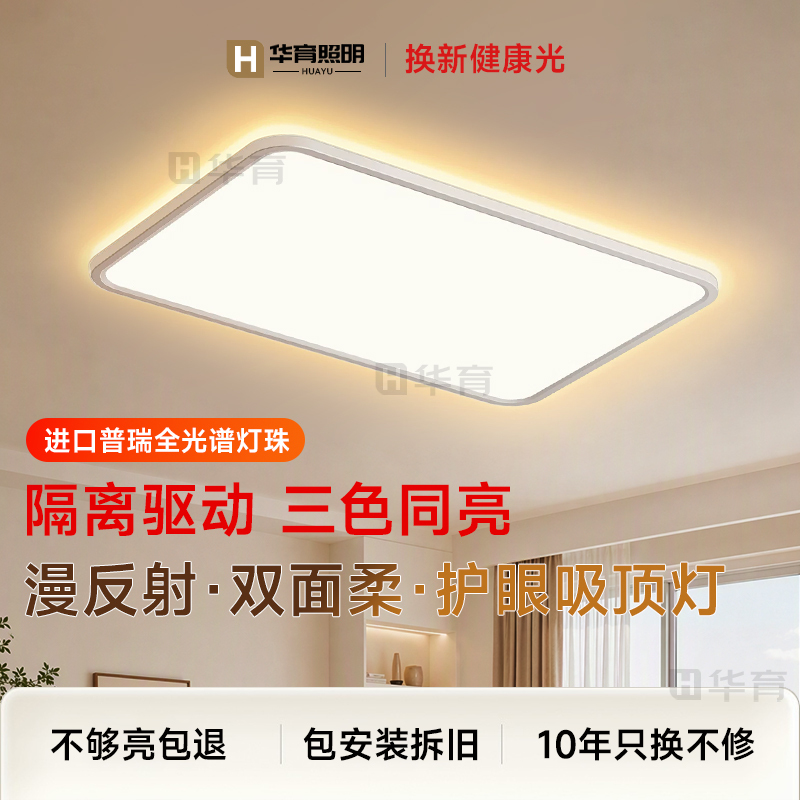 Fully Isolated Driver Ceiling Light with Back-Lit Diffuse Reflection, Eye-Protecting, Full Spectrum, for Bedroom, Living Room, Children's Room Fully Isolated Driver Ceiling Light with Back-Lit Diffuse Reflection, Eye-Protecting, Full Spectrum, for Bedroom, Living Room, Children's Room