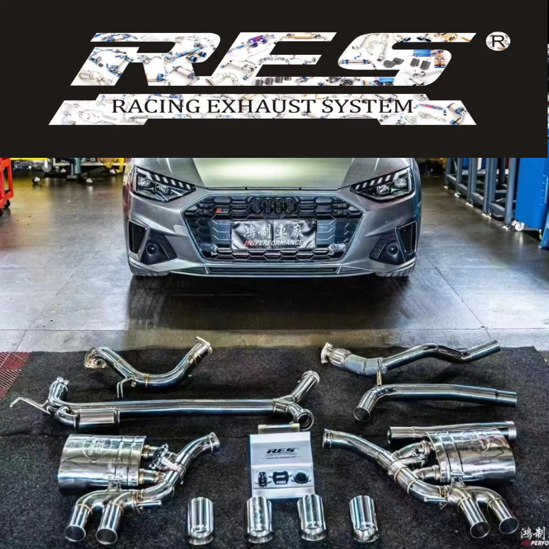 Audi A4 A5 A6 A7 Upgrade Modified Res Sunde Cgw Mid-Tail Section Valve Remote Control Sports Car Exhaust